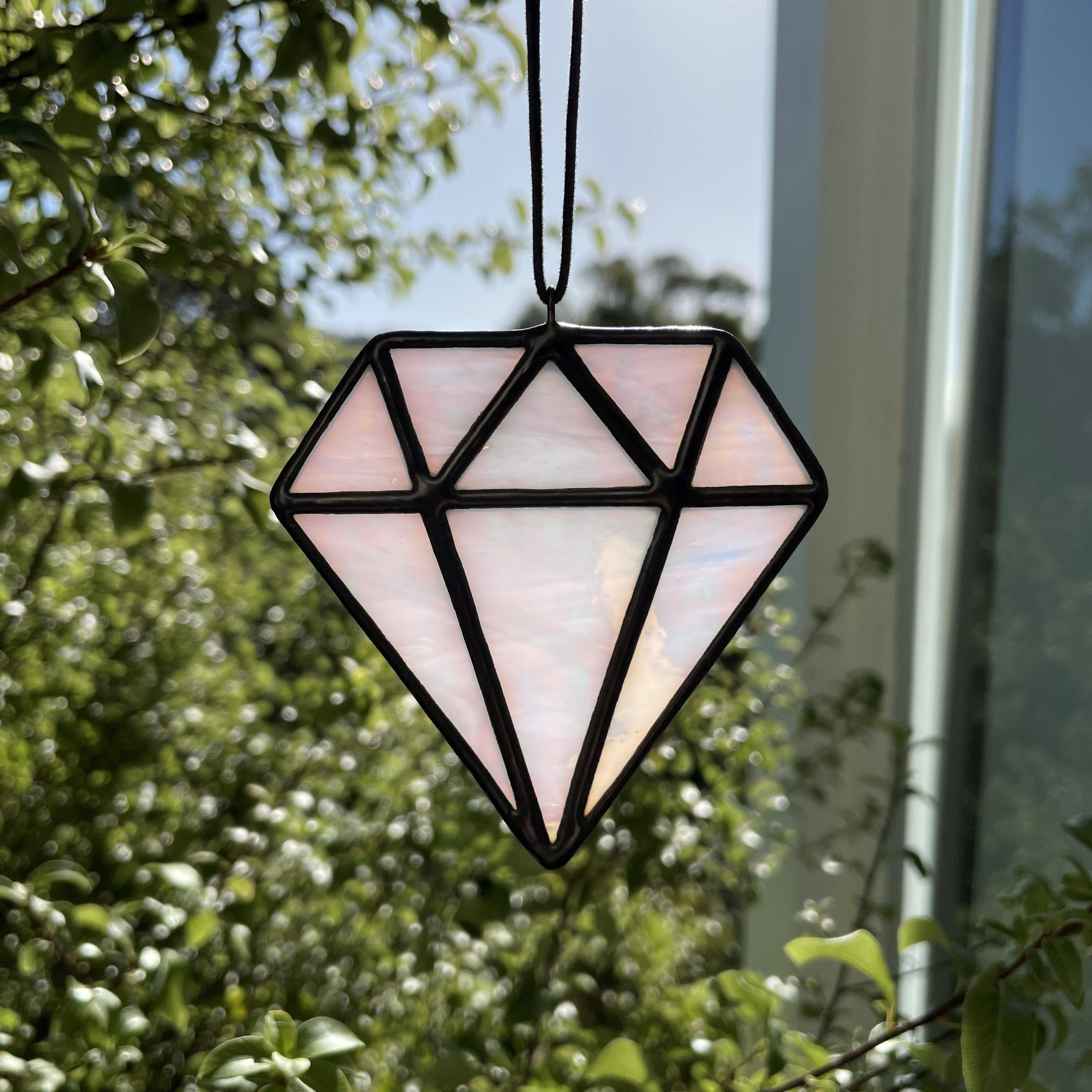 Dichroic Diamond D&D Spell Component Stained Glass Suncatcher Etsy