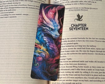 Colour Flame Dragon bookmark/Fantasy Bookmark