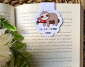 You fell asleep here Magnetic Bookmark/Reader Gift/Book accessory/book lover/ Double sided bookmark/cute sloth