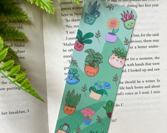 Cute Pot Plants bookmark/Plant lover/Cute bookmark/ Book Gift/ Book lover