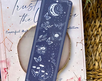 Fantasy Celestial Bookmark/Fantasy bookmark/Moongazing/Enchanted