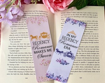 Regency Romance bookmark set or individual / In my Regency Era / Regency Romance makes me Swoon / Romance bookmarks / Classic bookmarks