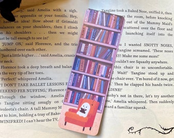 Ghost Library Bookmark: Spooky Halloween Reader Gift