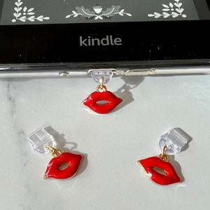 Rote Lippen Kindle Charm: E-Reader Accessoire