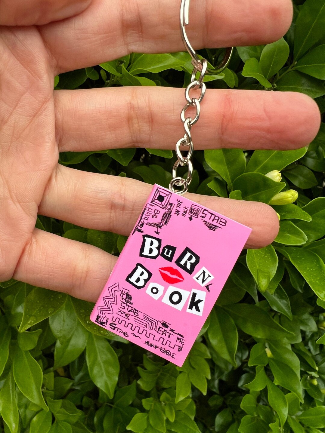 Burn Book Mini Book Keychain/mean Girls/ Mini Book / Book Charm / Book