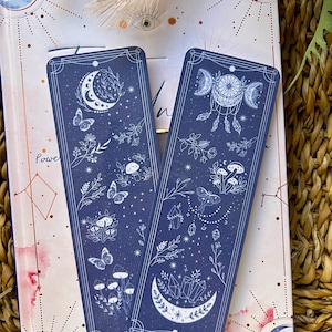 Celestial Bookmarks/Fantasy bookmark/Moongazing/Enchanted