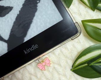 Accesorio para Kindle con lazo rosa