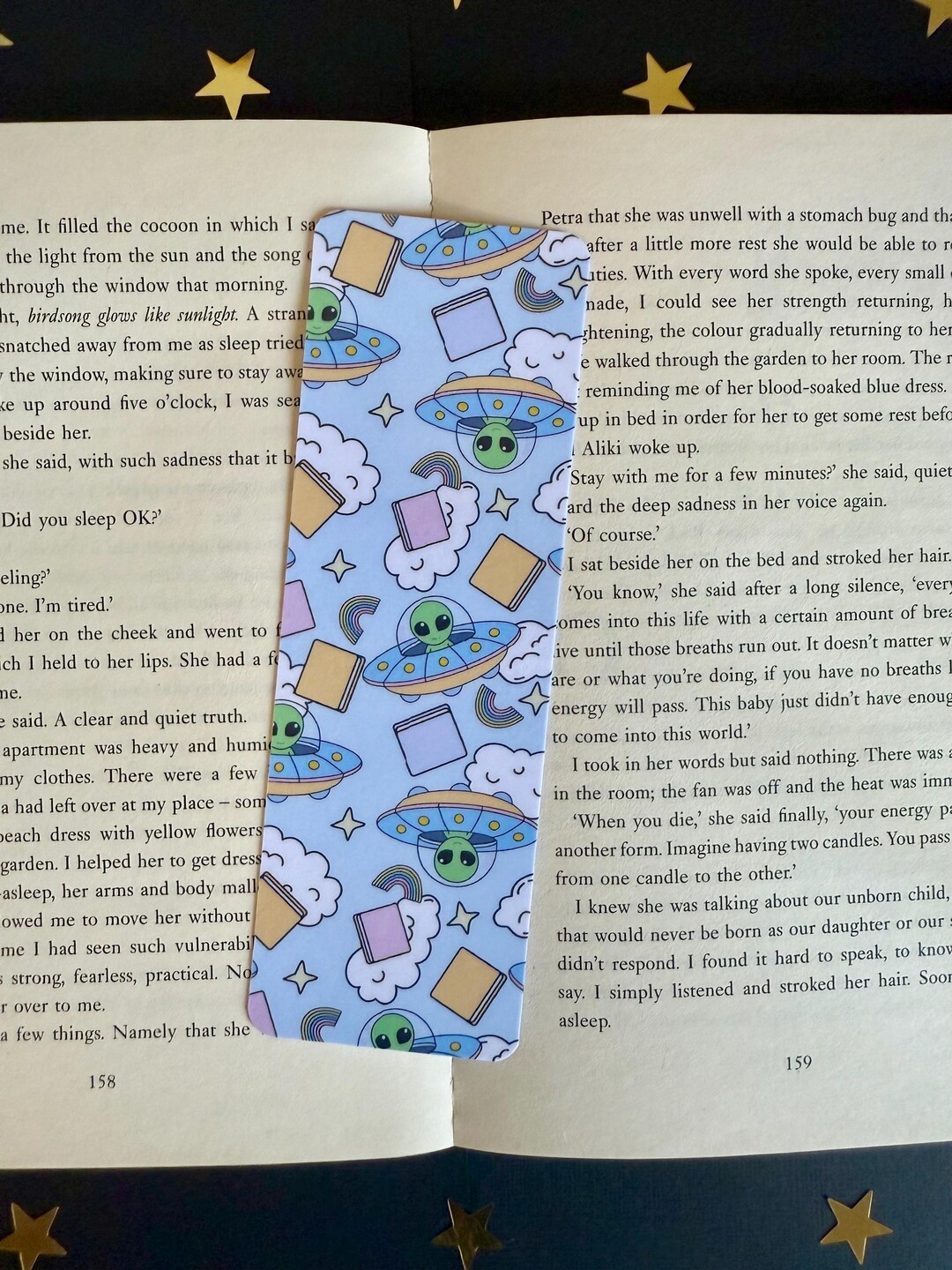 Bookish Alien Bookmark/sci-fi Bookmark - Etsy