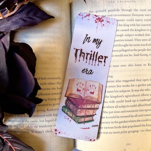 In my Thriller era bookmark /Thriller Bookmark / Mystery bookmark