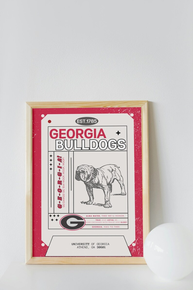 Vintage Dorm Art Boys and Girls College Wall Large Printable Poster