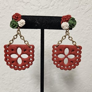 Celebrate Mexico! Papel Picado Clay Earrings