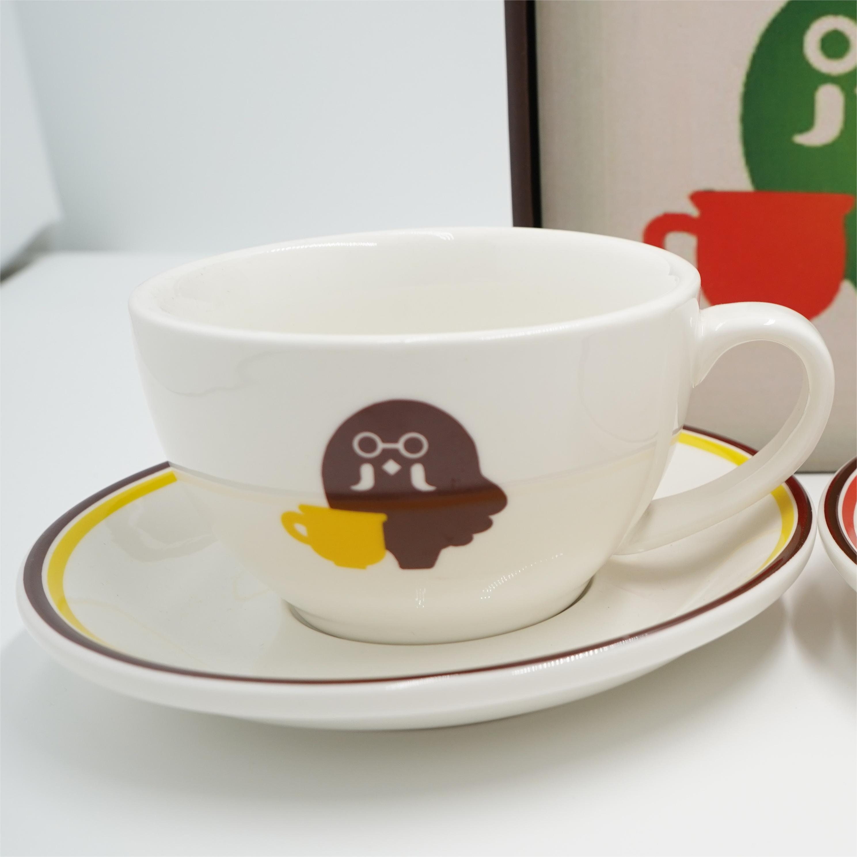 Animal Crossing Brewster Coffee Cup Saucer 330ml Ceramics Mug Game Around  Gift