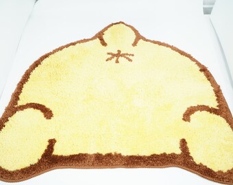 Pre-ORDER Custom Tufted Animal Crossing New Horizons Sanrio Pompompurin Rug, ACNH Gift , Handmade Bedroom Rug Nintendo Switch