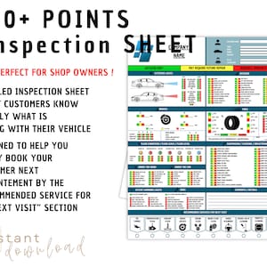 Professional 100+ Point Vehicle Safety Inspection Sheet: 100+ Points ...