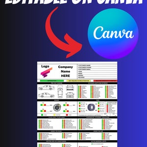 Professional 100+ Points Vehicle Inspection Form, Inspection Sheet ...