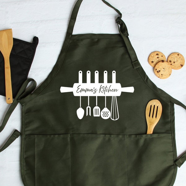 Personalized Apron For Women, Mothers Day Gift, Masterchef Apron, Mom Apron, Personalized Chef Apron, Custom Apron, Cooking Apron