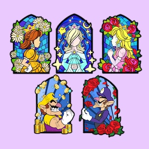 Stained Glass Princess Stickers