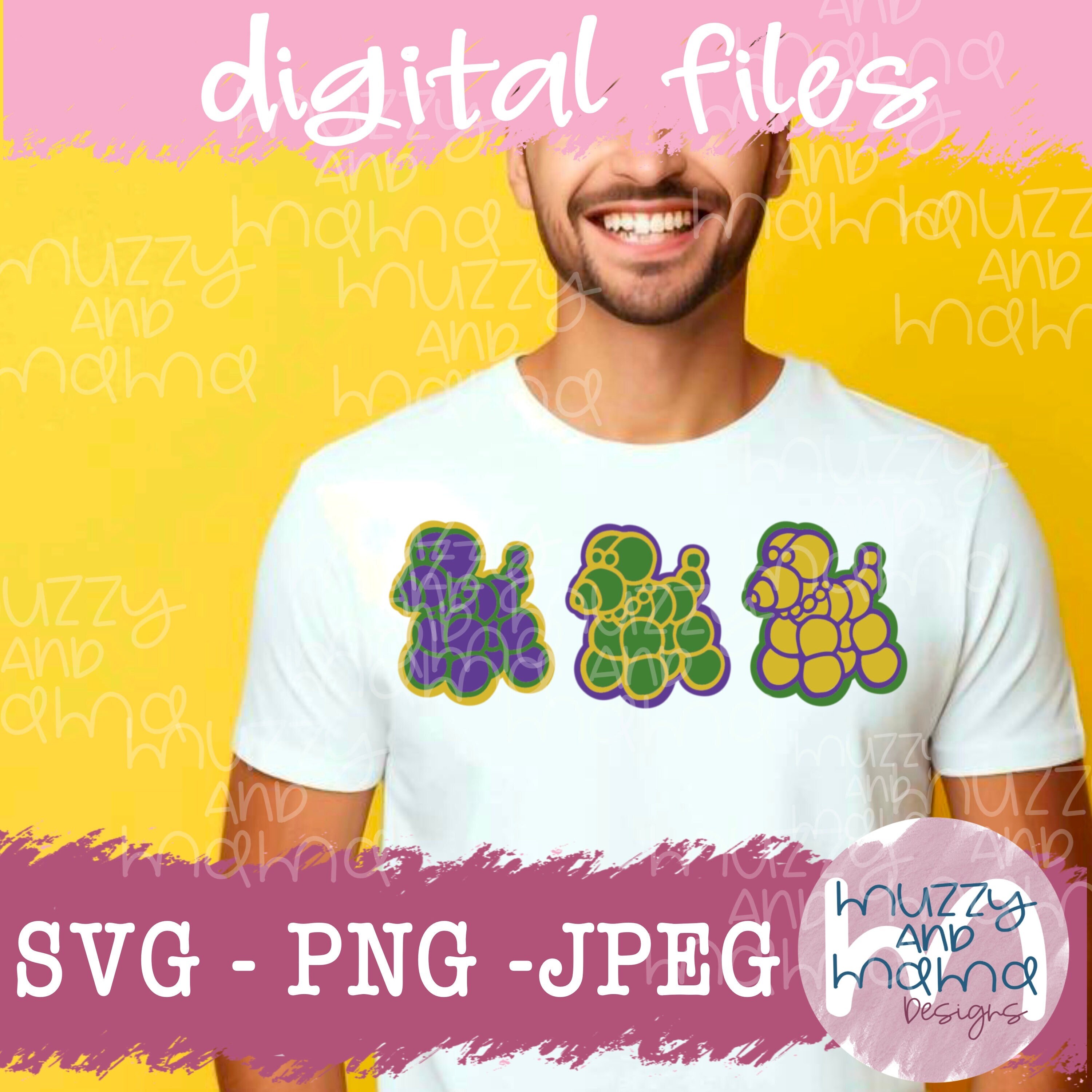 mardi gras bead dog shirt