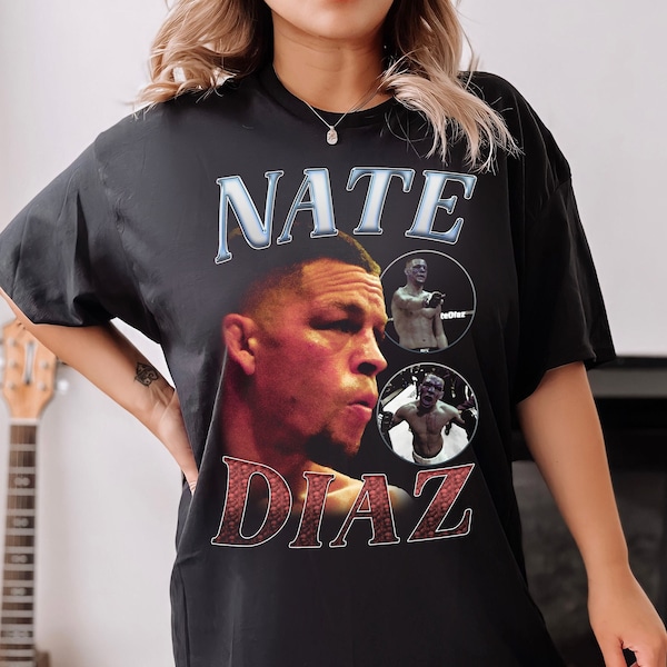 Nate Diaz Style Rap T-Shirt, Diaz Brothers, 209, UFC Poster Shirt, MMA Shirt, California, Stockton, Unisex Clothing, Gifts for men
