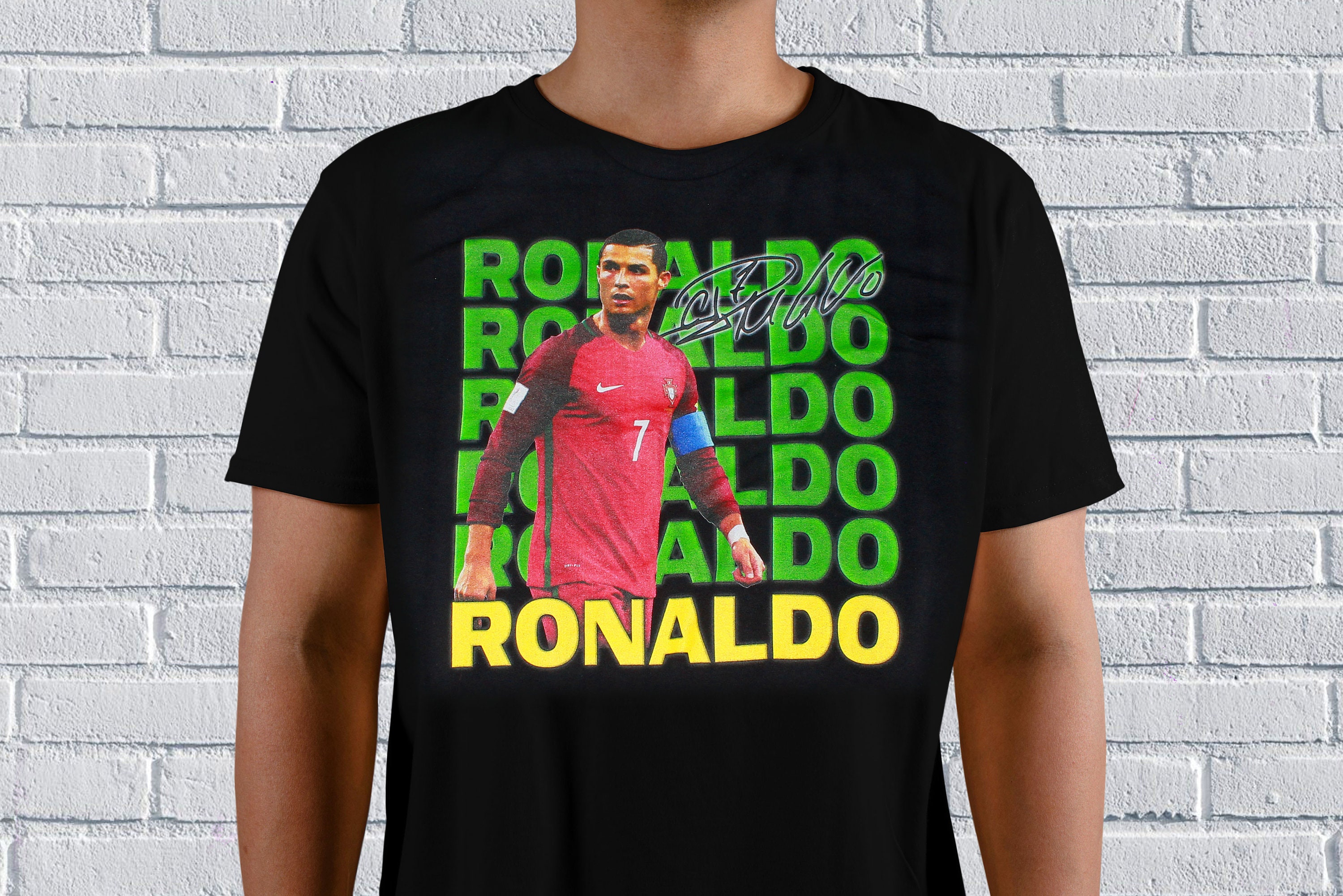 Cristiano Ronaldo Shirt CR7 T-shirt Signature Etsy