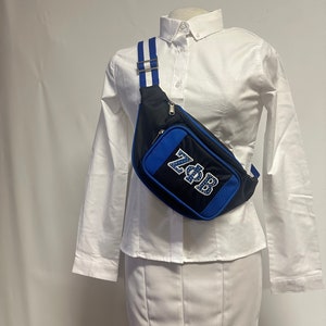 Zeta Phi Beta (ZOB) Fanny Pack - With Bling Letters and Plain Options