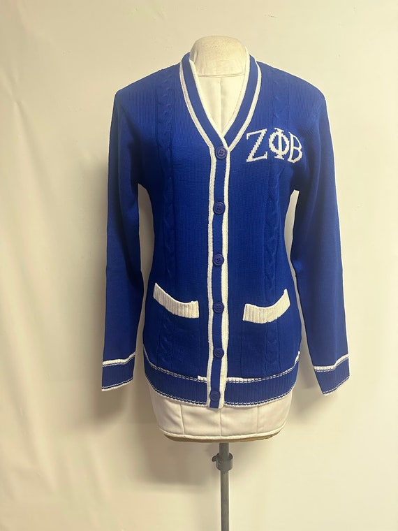 Zeta Phi Beta (ZOB) Sweater/cardigan for Zeta Soror- Stay
