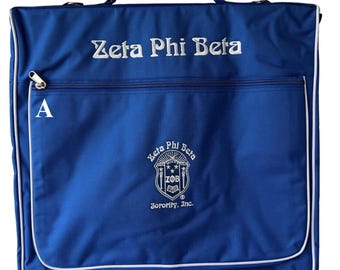 Zeta Phi Beta Garment Bag: Polyester Travel Bag