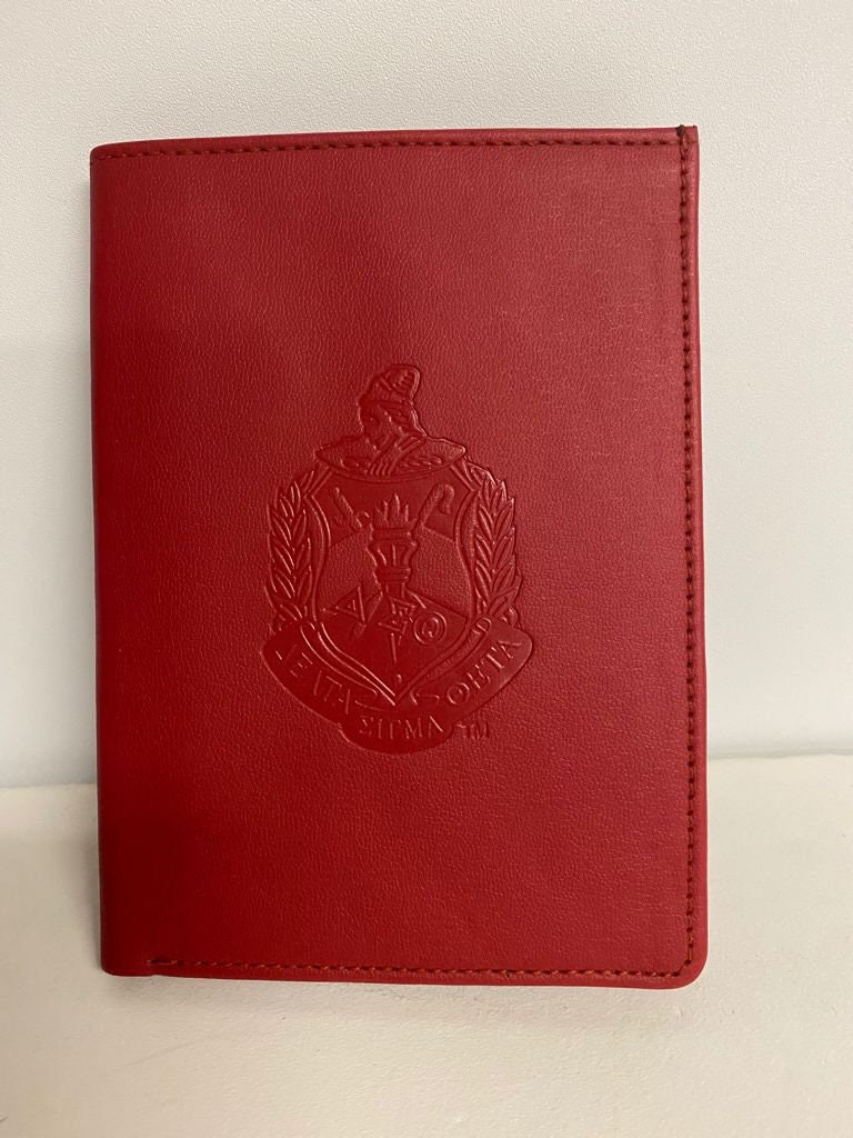 Delta Sigma Theta Ritual Book Cover Red 100 Genuine Cowhide