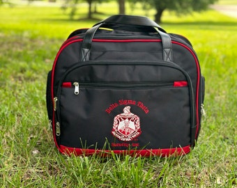 Delta Sigma Theta Red and Black color Laptop with Trolley- Luggage/cabin Bag for travelling.- authorized vendor