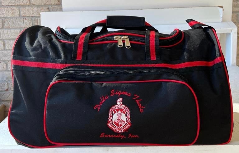 DST Red & Black Trolley Duffle Bag - Authorized Vendor - Etsy