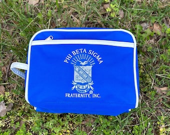 Phi Beta Sigma Fraternity Blue Color Toiletry Bag/ Shaving/ Travel