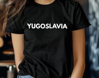 Jugoslawien Shirt, Jugoslavija, Jugoslawische Flagge, Balkan Print, Jugoslawische Nostalgie, Vintage Jugoslawien, Slawische Identität, Balkan Kunst