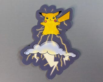 Pikachu, use Thunderbolt! - Sticker