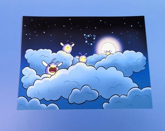 Phosphor Clouds - Art Print