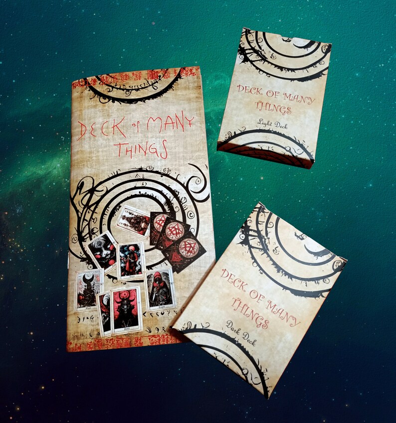 Deck of Many Things Dungeons and Dragons 5E Compatible - Etsy