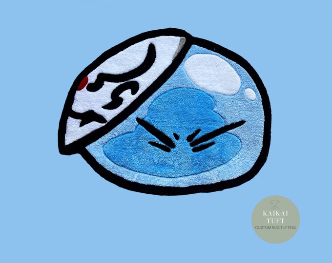 Rimuru Rug Custom Tufted Blue Rug - Etsy