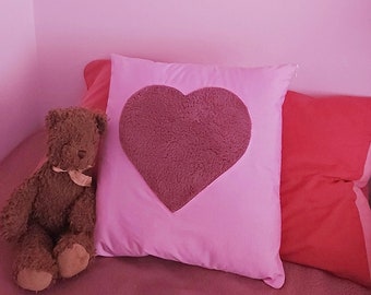 Heart Pillow Sewing Pattern: DIY Valentine Decor, Reverse Applique (PDF Pattern)