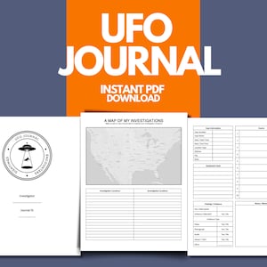 UFO Hunting Journal - Track Alien Encounters, Flying Saucers, Collect UAP Data