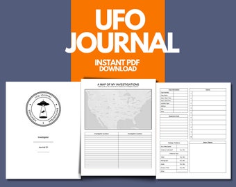 UFO Hunting Journal - Track Alien Encounters, Flying Saucers, Collect UAP Data
