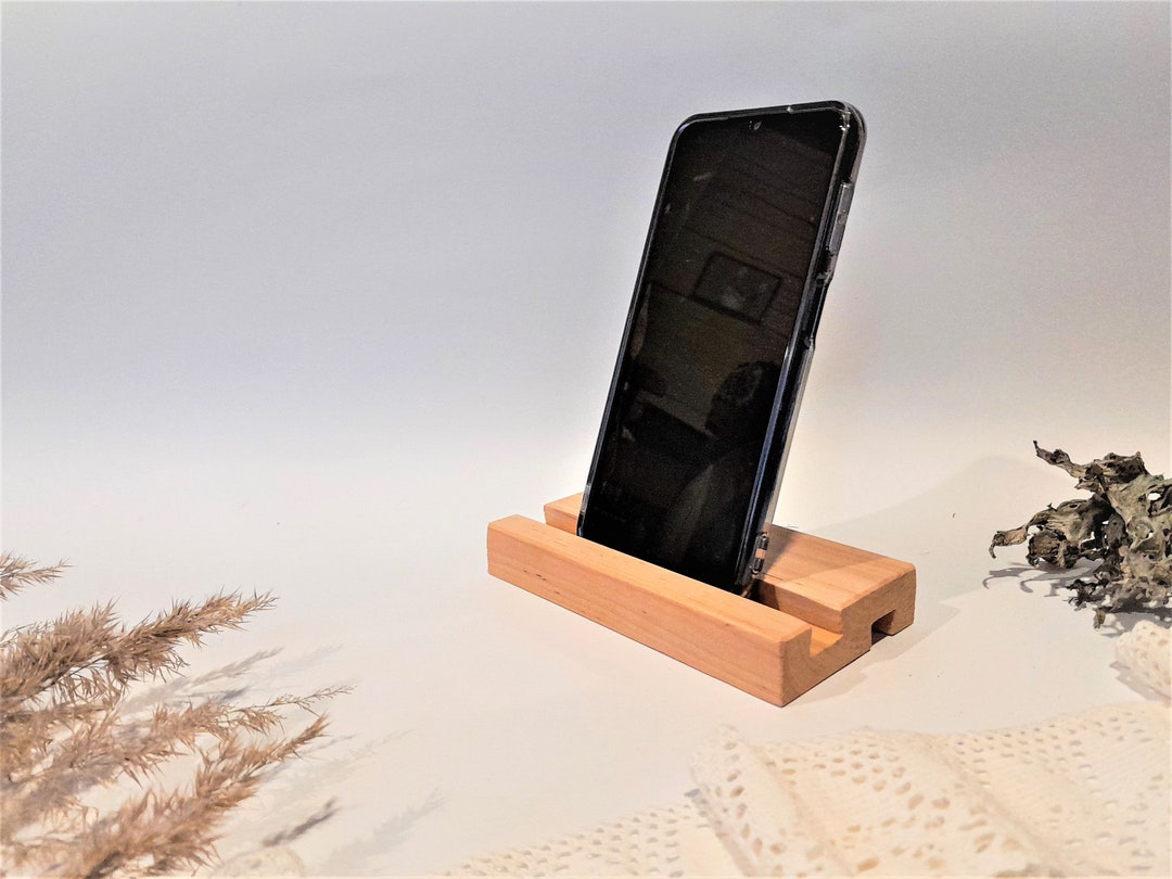 Wooden Phone Stand Personalized Wooden Phone Stand Wooden Etsy