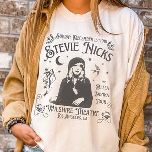 Stevie Nicks vintage style t shirt, unisex Retro band tee, Fleetwood mac comfort colors, oversized boho top, witchy vibe gift for girlfriend