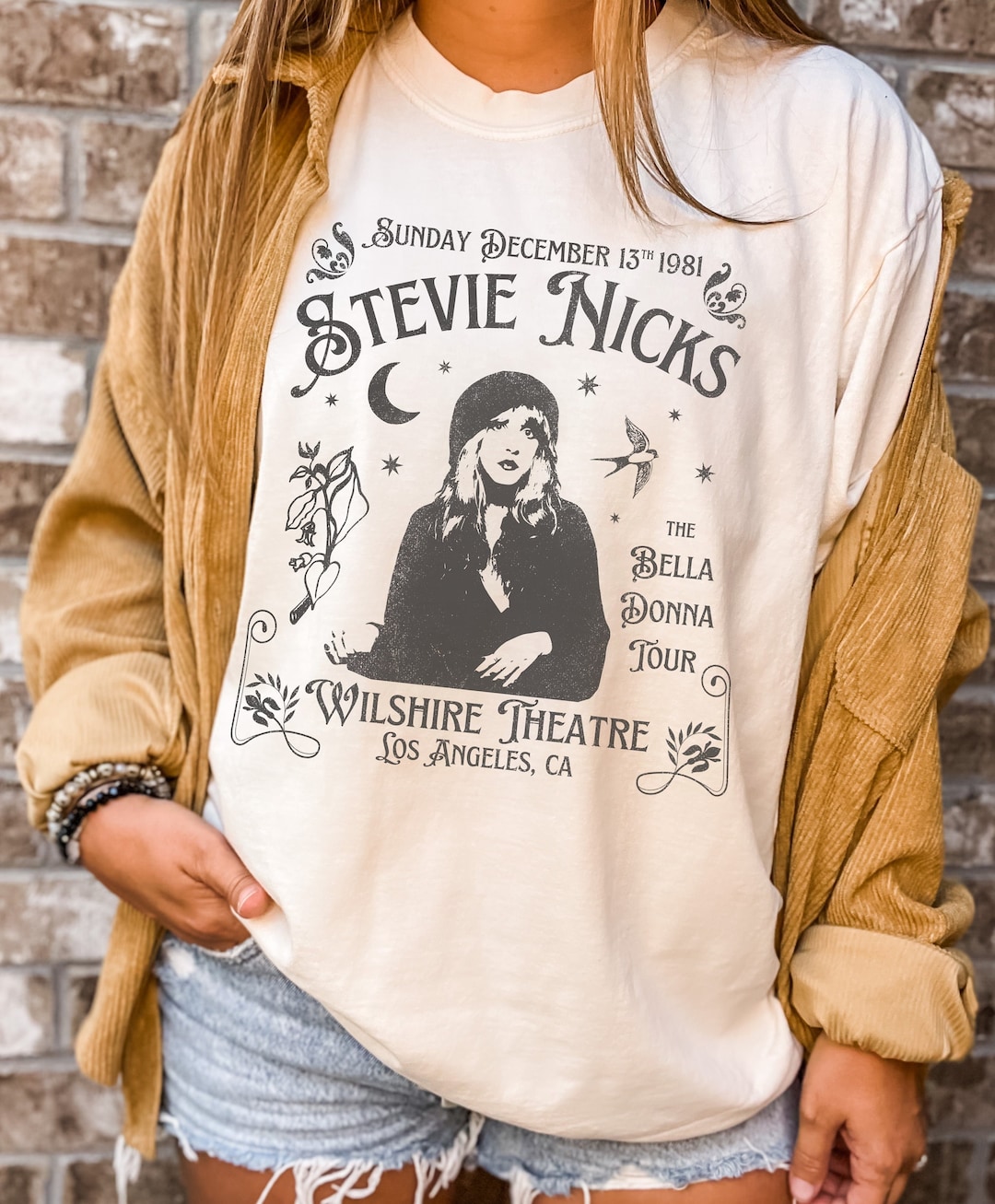 Stevie Nicks Vintage Style T Shirt, Unisex Retro Band Tee, Fleetwood