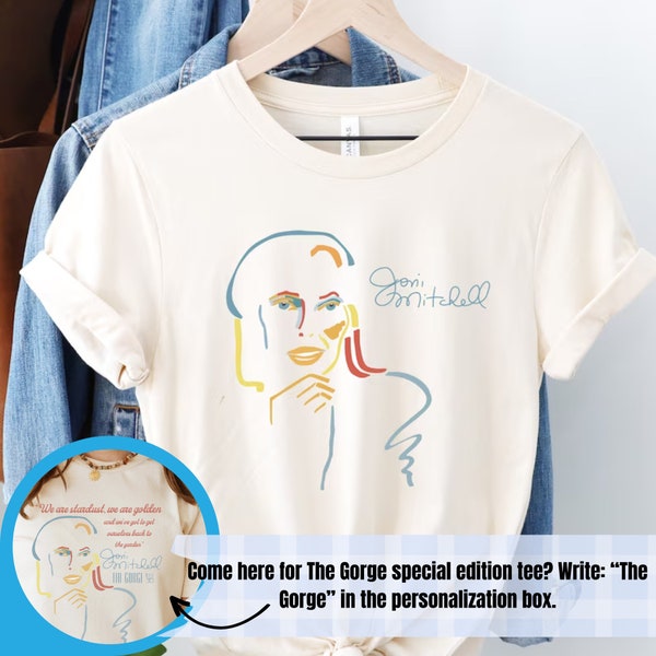 Joni Mitchell tshirt for women and men vintage inspired concert tee case of you t shirt big yellow taxi gift for her 70s rock band tee