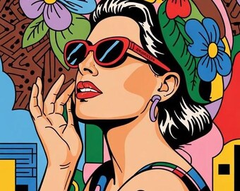 Libro para colorear de arte moderno de 30 páginas, tamaño A4, para imprimir y pintar. Envío gratuito.