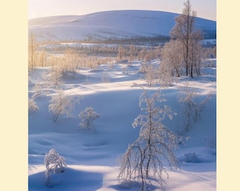 Calendario de montaña 2026, con ilustración de la naturaleza, formato A4