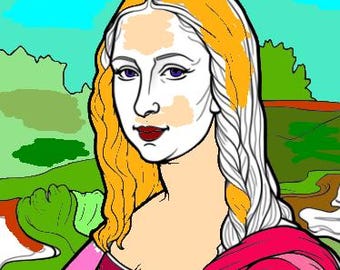 9 páginas para colorear para adultos, arte imprimible instantáneamente en tamaño A4.