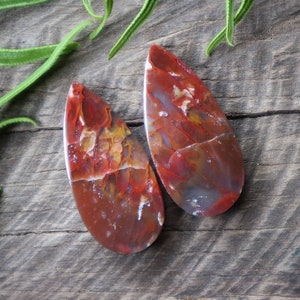 Plume Chrysocolla In Chalcedony Pair