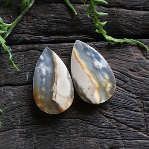 Natural javanese agate pair