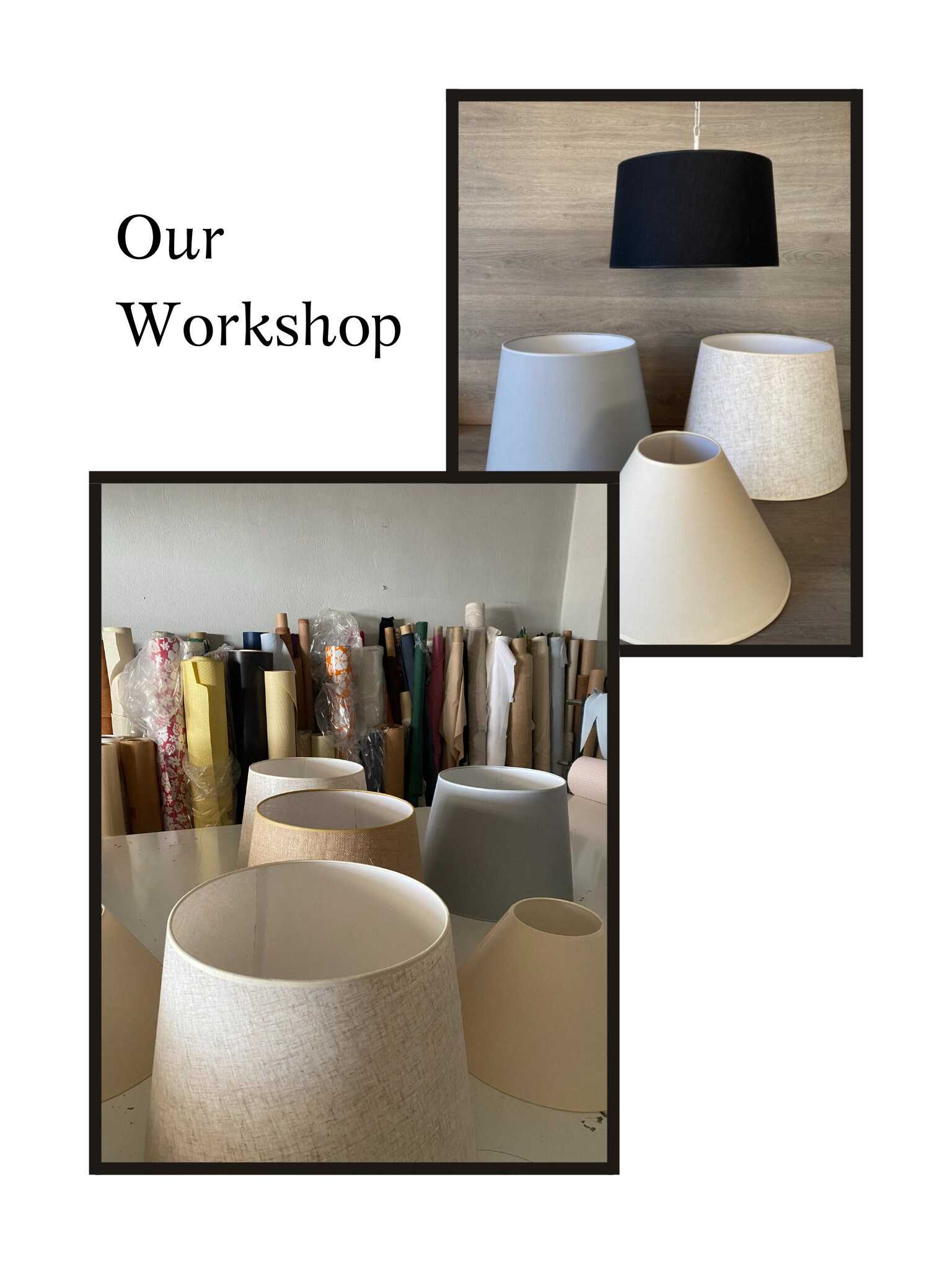 Empire Lamp Shade Handmade Lampshade PVC for Table, Floor or Ceiling