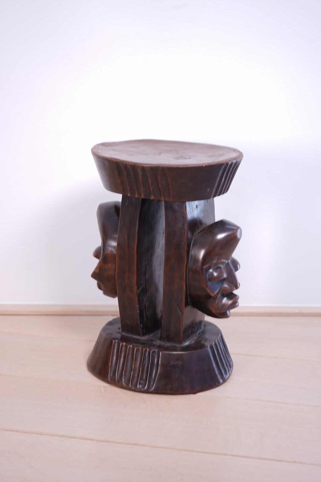 Vintage African Stool Dan in Wood Model B Etsy
